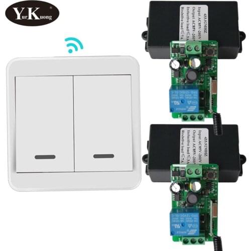 433mhz remote control switch AC 220V 110V 230V 240V 250V home smart switch RF wireless receiver transmitter button switch 315mhz