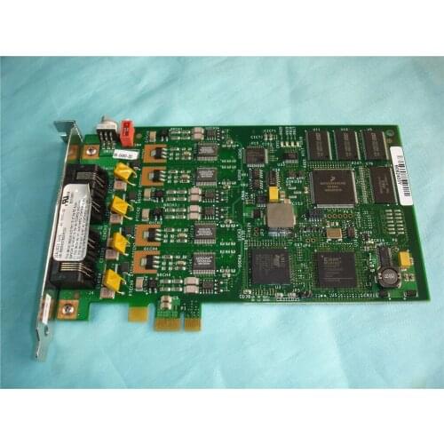 For Used Dialogic D4PCIU D4PCIUFEW 4PCIU Four-Way Analog Voice Card PCI-E Interface