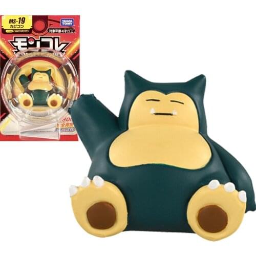 TAKARA TOMY Genuine Pokemon Sword and Shield MS-19 Snorlax Limited Action Figure Model Toys