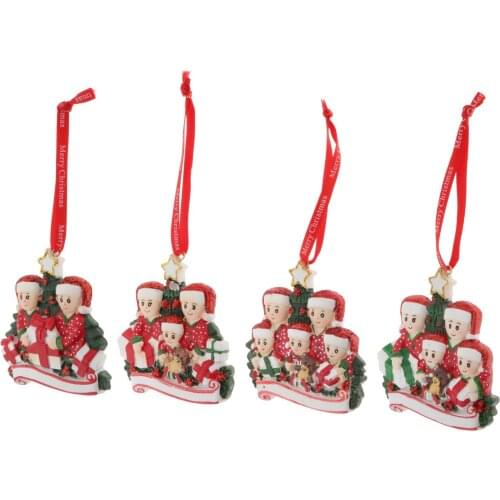 Personalized Name 2020 Christmas Ornament Family Members Quarantine Survivor Set with a Ribbon Loop That can be Easily Hung on