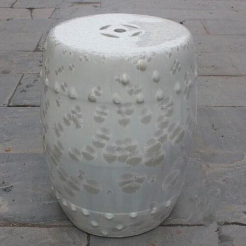 Jingdezhen Porcelain chinese garden stools Ceramic toilet stool bathroom stool dressing ceramic white stool