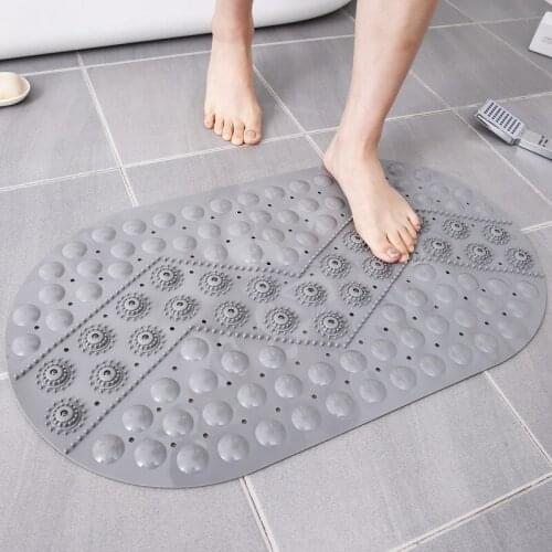 Shower Bath Mat Environmental Protection Tasteless PVC Toilet Household Bathtub Bathroom Hollow Hydrophobic Thicken AntiSlip Pad