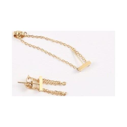 Trendy Earring PVD Gold Finish 2021 New Chain Earring Stainless Steel Tarnish Free Gold Jewelry Wholesale