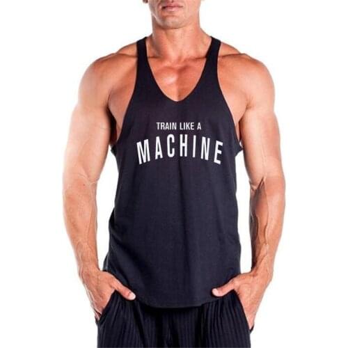 New Gyms Stringer Tank Top Mens Bodybuilding Clothes Fitness Men Singlet Sleeveless Shirt Cotton Workout Vest Muscle tanktop