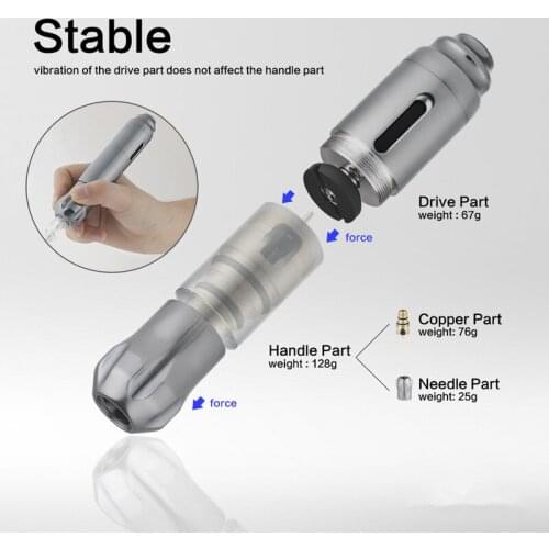 New hollow cup Tattoo Pen Rotary Motor tattoo machine Aluminum Tattoo Gun Equipment Beginner Practice Body Art Tattoo equipment