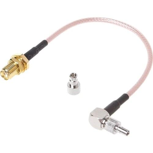 SMA Female To CRC9/TS9 Dual Connector RF Coaxial Adapter RG316 Cable 15cm 15cm New