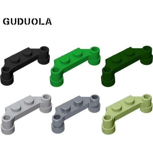Guduola Special Plate 1x2 with 1x4 Offset Extensions (4590/18624) MOC Building Block Parts 50pcs/LOT