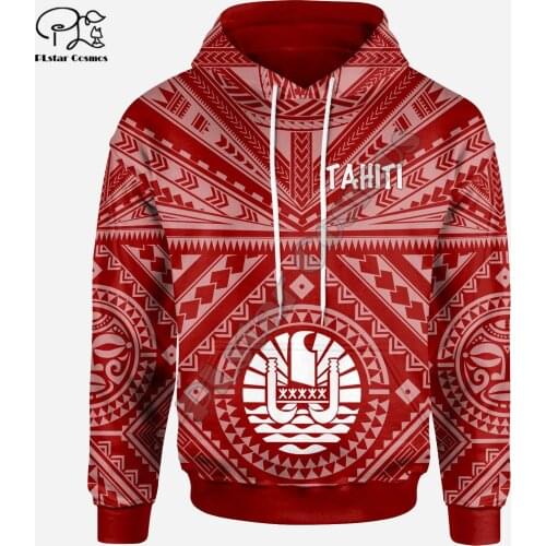 NewFashion French Polynesia Art Tahiti Country Flag Tribal Culture Retro Tracksuit 3DPrint Men/Women Autumn Colorful Hoodies B14