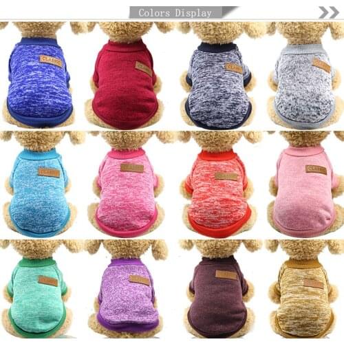 Winter Warm Pet Puppy Dog Fight Teddy Clothes Dog Clothes Pet Cat Clothes Wool Cat Sweater Autumn And Winter Pet Coat
