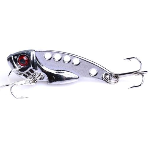 1pc 3.5/4/5.5cm 3g/7g/11g mixed hard metal vib fishing lures sinking wobbler jig lures fishing tackles