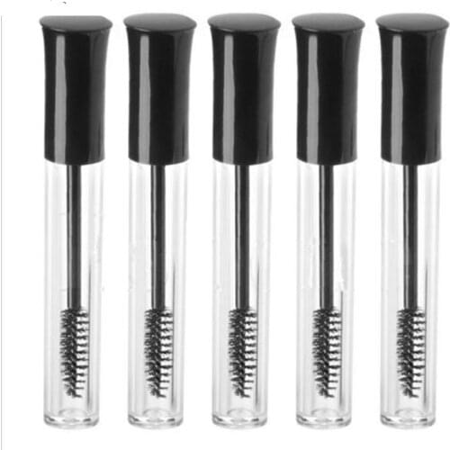 1pcs Portable 10mL Empty Mascara Tube Eyelash Vial Liquid Bottle Container Black Cap