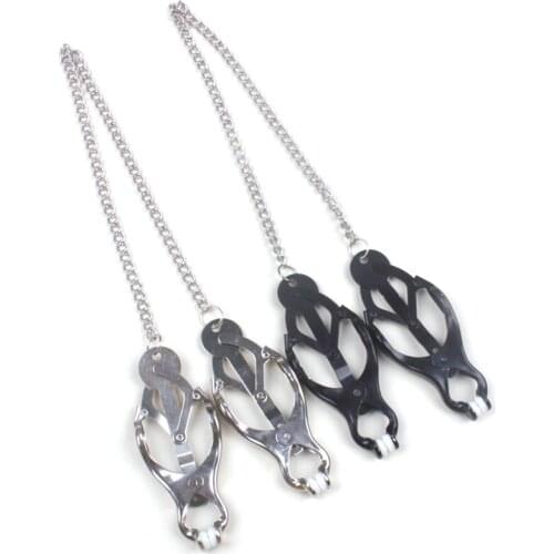 1PC Adult Sex Loving Toy Chain Fetish Restraint Bondage Breast Clip Nipple Clamps Adult Game Toy