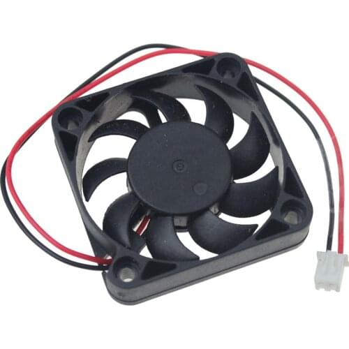 2pcs Gdstime DC 12V 50mm x 10mm 5cm Brushless Cooling Fan 50x50x10mm 5010 Small Radiator 9 Blades XH2.5 2Pin