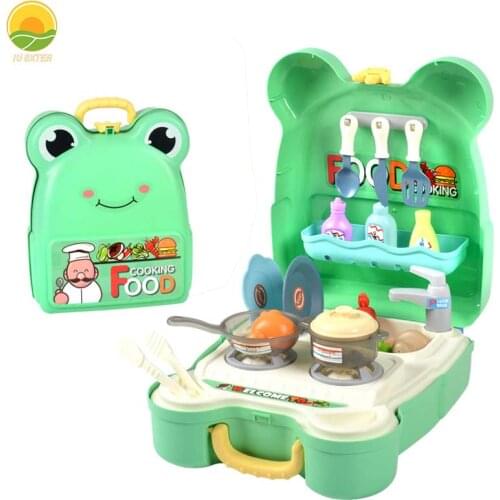 31Pcs Childrens Kitchen Mini Food Utensils Sets Cooking Vegetables Sweet Box Role Playing Educational Toys Games for Girls