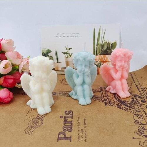 3D Angel Art Aromatherapy Candle Angel Scented Candle Innovative Decoration Home Wax Birthday Home Candle Party Christmas C7M7