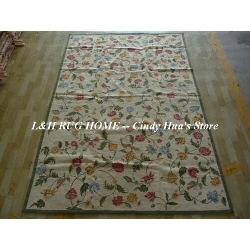 Free Shipping 6'x9' Needlepoint Carpet Decorative Rugs 100% New Zealand Wool NEW RUG in new opening store