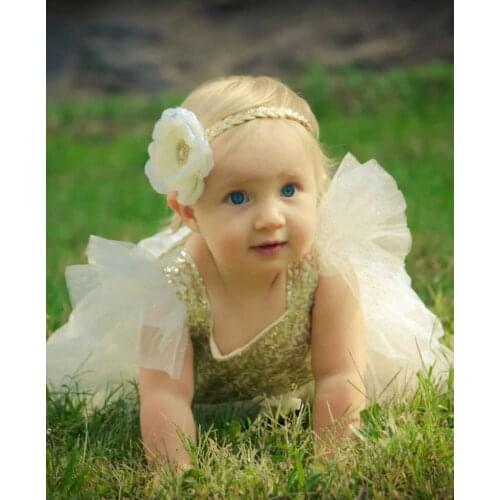 Free Shipping Flower Girl Headband Kids Hair Accessories Photo Prop