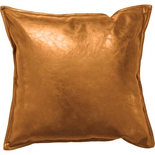 Pillow Case Bedside Back Cushion Cover For Bedroom Living Room Use Hidden Zipper PU Modern Country Style Luxury Pillowcase