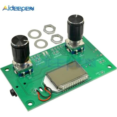 DC 3V-5V 87-108MHz DSP PLL LCD Digital Stereo Digital FM Radio Receiver Module With Serial Control Frequency Range 50Hz-18KHz