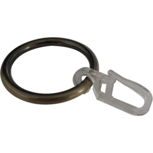 D41mm Iron Ring and Hook , Curtain Rod Rings for Window Decoration