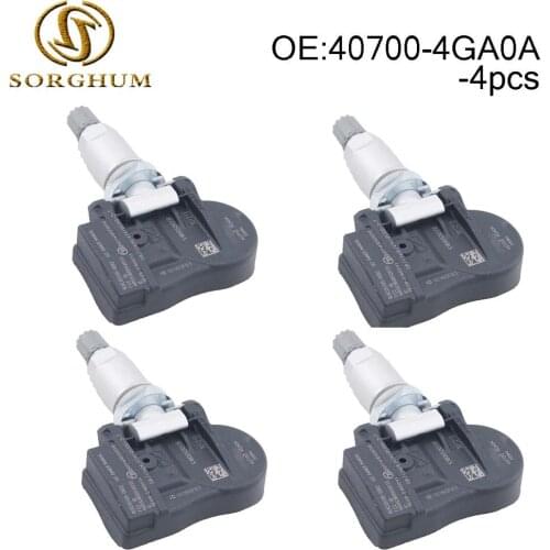 4pcs 40700-4GA0A Tire Pressure Sensor TPMS 315Mhz Fits For Infiniti Q50 2014 2015 407004GA0A