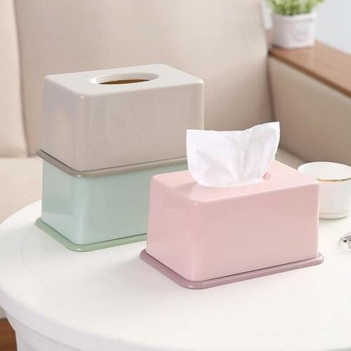 Tissue Holder Home Wet Tissue Storage Box Desktop Toilet Paper Storage Case Napkin Dispenser Plastic Tissue Box