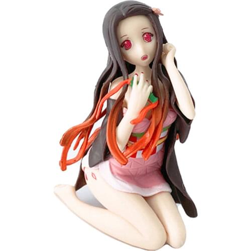 Kimetsu No Yaiba Anime Figurine 10cm Cute Sexy Nezuko Figure Model Doll Toy Demon Slayer Action Figures PVC Collection Gifts