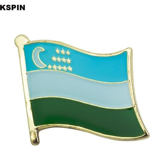 Uzbekistan flag pin lapel pin badge Brooch Icons 1PC KS-0189