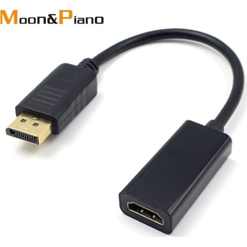 DP to HDMI Cable Converter Male to Female Adapter HDTV Monitor Projector Data Transmission 1080P HDMI Wire Extension Converters