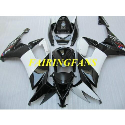 Injection mold Fairing Body kit for KAWASAKI Ninja ZX10R 08 09 10 ZX 10R 2008 2009 2010 White black Fairings bodywork+gifts KU24