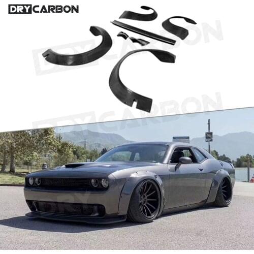 FRP Material PU Wheel Arch Eyebrow Stripe Car Wheel Modling Trims for Dodge Challenger