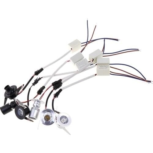 Mini LED Warm/White 1W Spotlight Cabinet Jewelry light Ceiling Spot Flood Lamp