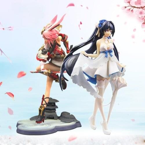 Cartoon Anime Crash Yaezakura Genki Kawaii Girl Character Model Toys Japan Anime Collection Pvc Doll Children Adult Gift Toys