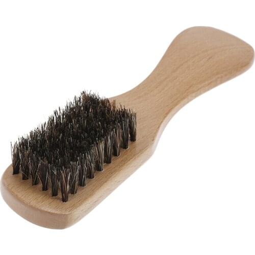 Men Wood Handle Massage Antistatic Facial Hair Beard Brushes Male Mustache Comb Beauty Tool