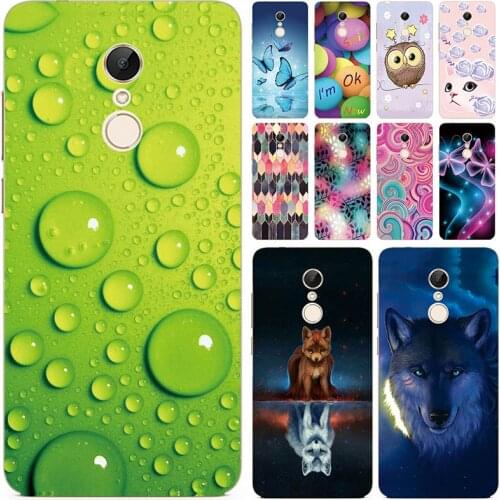 Soft Phone Case for Xiaomi Redmi 5 Cases Panda Funda Colorful Flower Silicone TPU Back Cover Shell