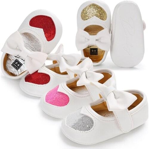 Sequins Non-slip Shoes Soft Princess Shoes Single Shoes Baby Shoes Love Toddler Shoes Infant Shoes Baby Girl Baby Shoes Heels