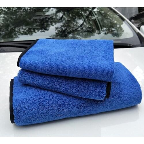 Car Cleaning Beauty Microfiber Car Towel Wash Towel Absorbent Square Thickening High and Low Hair Towel Cross Border