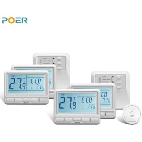 Weekly programmable water underfloor heating Smart thermoregulator room temperature controller 4 thermostats controlled by app