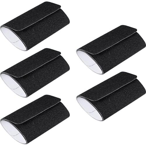 Uxcell Anti Slip Tape 80 Grit Frosted Surface PVC Warning Tape Waterproof for Steps 2.5Ft x 6Inch Black 5Pcs