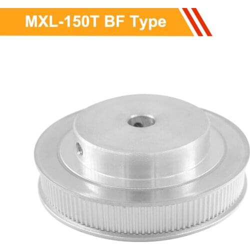 MXL 150T Aluminium Timing Pulley 11mm Belt Width MXL Type Tooth Belt Pulley 8/10/12/14/19/20mm Bore Transmission Pulley