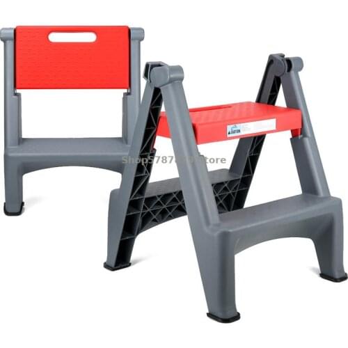 Car Wash Stool Plastic Household Foldable Car Beauty Ladder Chair Stool Two-step Photography Small Ladder Thickened Car Wash Lad