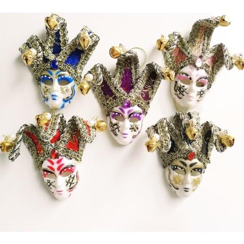 Handmade Painted Venice Mask, Italy 3D Resin Fridge Magnets Tourism Souvenirs Refrigerator Magnetic Stickers Gift