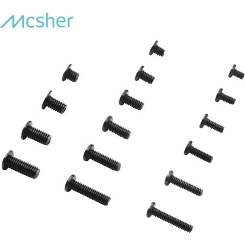 50pcs Laptop Notebook Screws for HP Dell Lenovo Sony Toshiba SAMSUNG Gateway IBM, Phillips Wafer Flat Head Black Zinc, M2/2.5/3