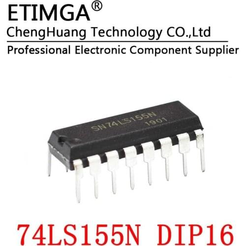 10PCS/LOT SN74LS155AN HD74LS155P SN74LS155N DIP16 Decoder Demultiplexing
