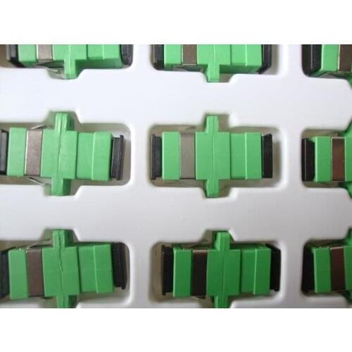 12pcs Sc Fiber Optic Coupler Flange Connector Fiber Optic Adapter Fiber Optic Jumper Extender