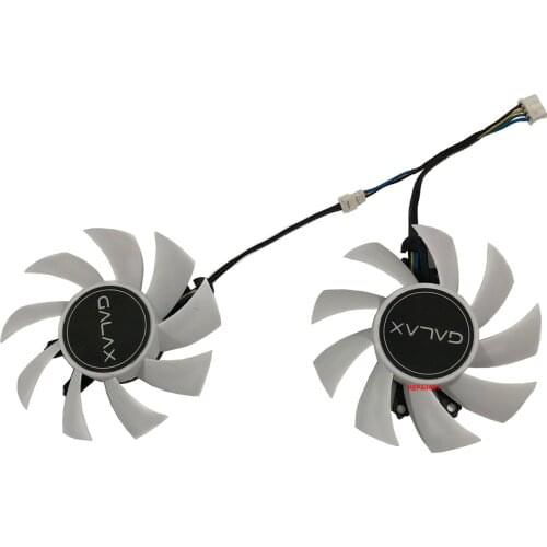 2Pcs/Set P106 GPU Fan 75MM GA82S2H FY08015M12LPA For KFA2 GTX 1660 Ti White Mini GTX1650 EX Video Card Cooling As Replacement