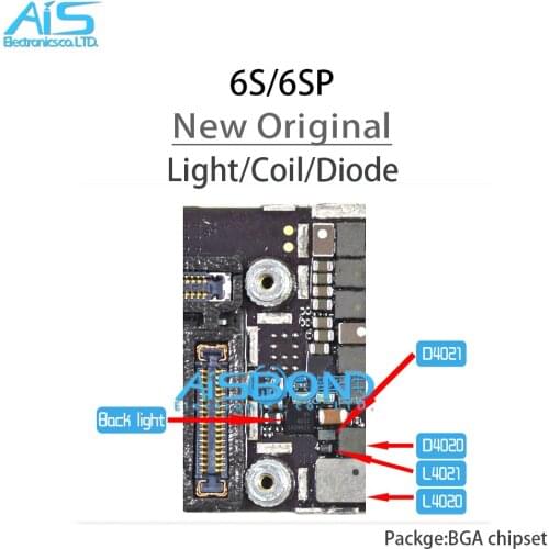 20pcs/lot 3539 Backlight ic for iphone 6S 6SPLUS U4020 U4050 L4020 L4050 L4021 Coil D4020 D4021 Diode C4023 Capacitor