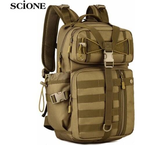 30L Military Tactical Backpack Camping Bag For Trekking Mountaineering Hiking Rucksack Molle Bag Backpacks Camping Army XA176WA