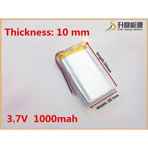 1000 mah lithium-ion polymer battery 3.7 V 102050 KTV household battery wired microphone amplifier audio computer microphone
