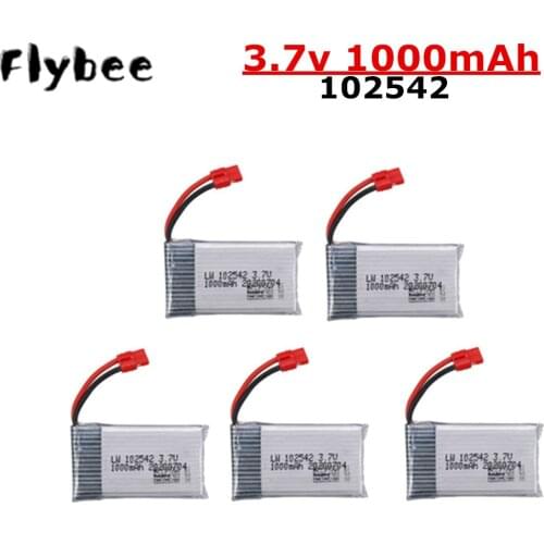 3.7V 1000mAh Lipo Battery For Syma X5HC X5HW X5UW X5UC Quadcopter Spare Parts Upgraded 102542 battery